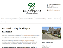 Tablet Screenshot of briarwoodassistedliving.com